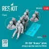 RESKIT RSF48-0083 OV-10D Bronco pilots sitting in ejection seats for ICM kit (2 pcs) (3D Printed) (1/48)